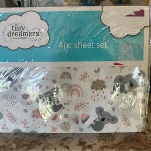 Tiny Dreamers 4pc Koala Sheet Full Set kid bedding NWT